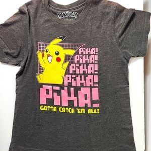 Pikachu Charcoal T-Shirt for Girl's Size: M